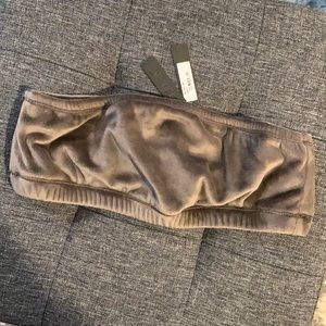 Skims velour bandeau bralette